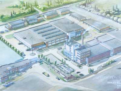 A partire dagli anni 50, in un�ottica di rinnovo industriale dell�azienda, vennero modernizzati in tutta Italia gli stabilimenti. Uno dei primi fu quello di Napoli, realizzato nel 1953 su progetto dello Studio Harley-Ellington & Day di Detroit...